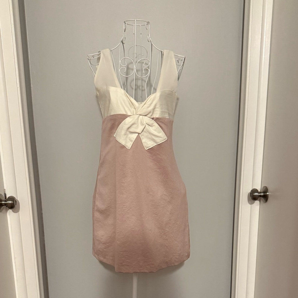 Bose Pink and Cream Mini Dress